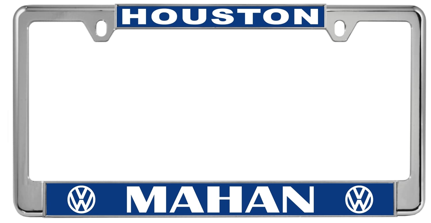 Mahan - custom metal license plate frame